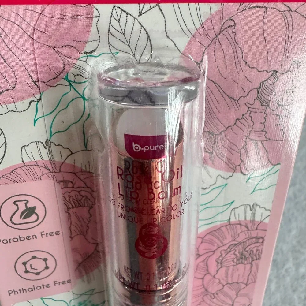 B-Pure Tinted Rose Oil Lip Balm0
